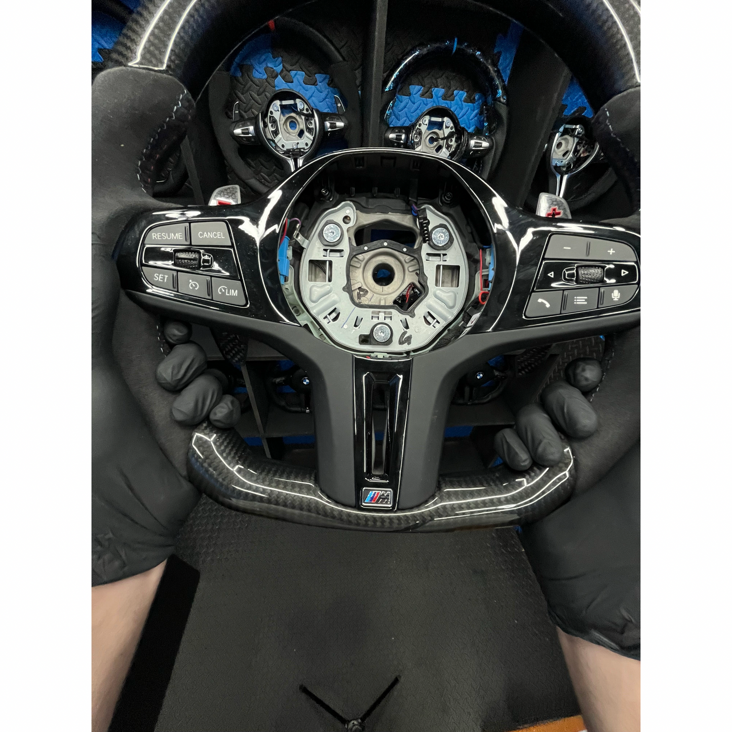 BMW G series Steering Wheel Carbon Fibre & leather