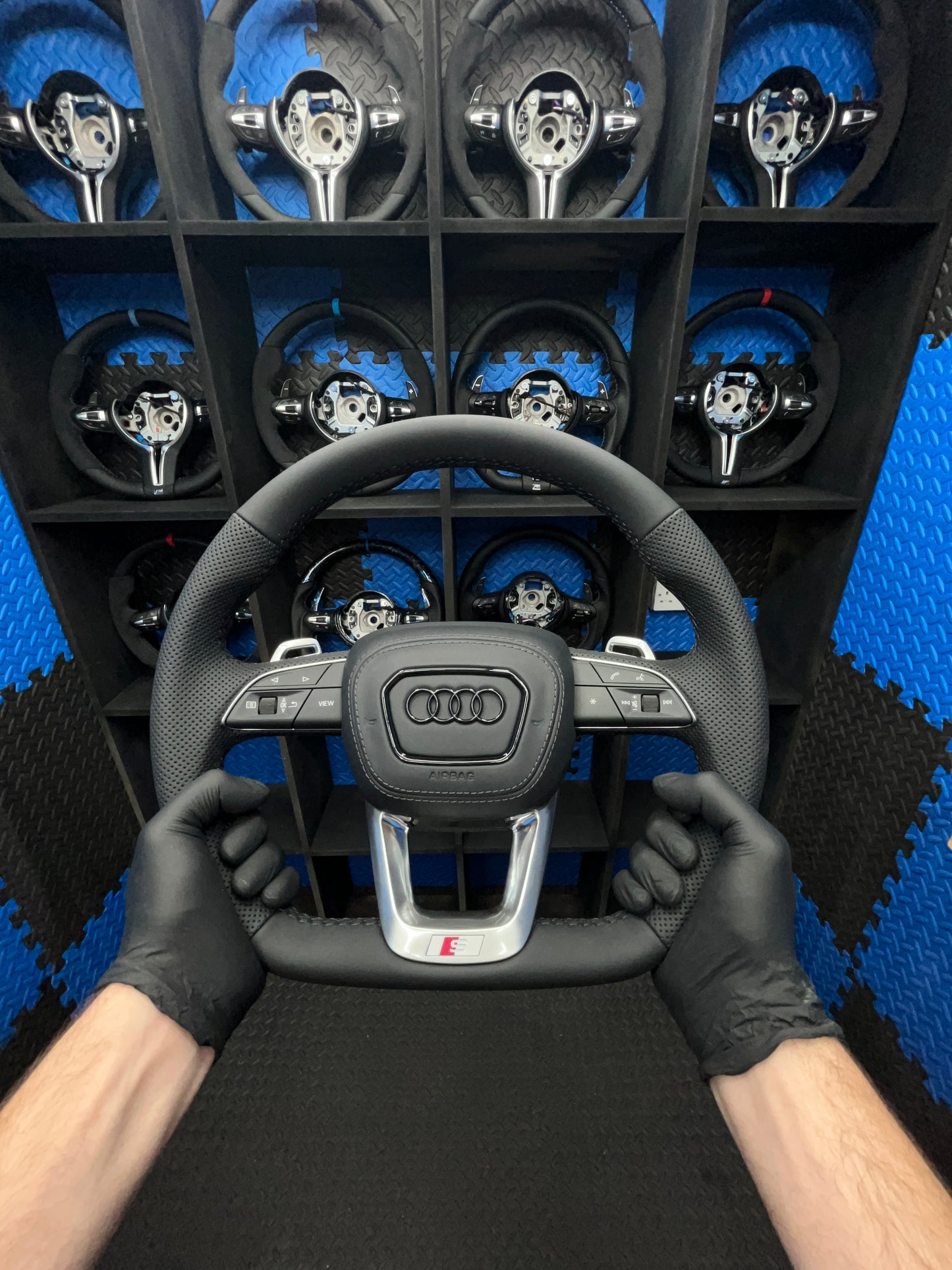 Audi S & RS Steering Wheel full leather