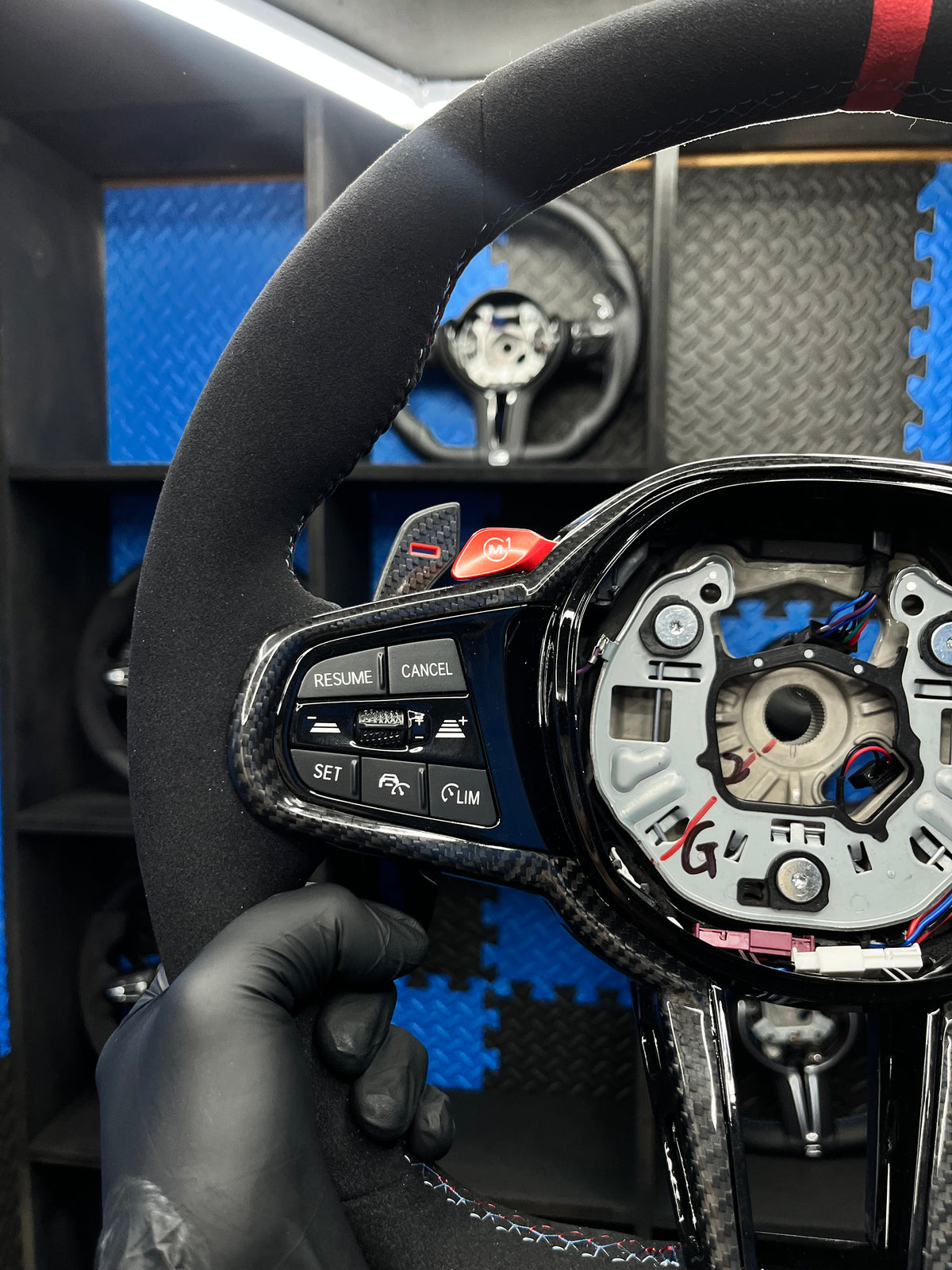 BMW G series Steering Wheel Carbon Fibre & leather