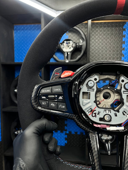 BMW G series Steering Wheel Carbon Fibre & leather