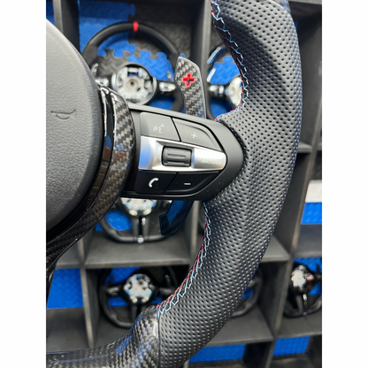BMW F series Steering Wheel Flat Bottom - carbon