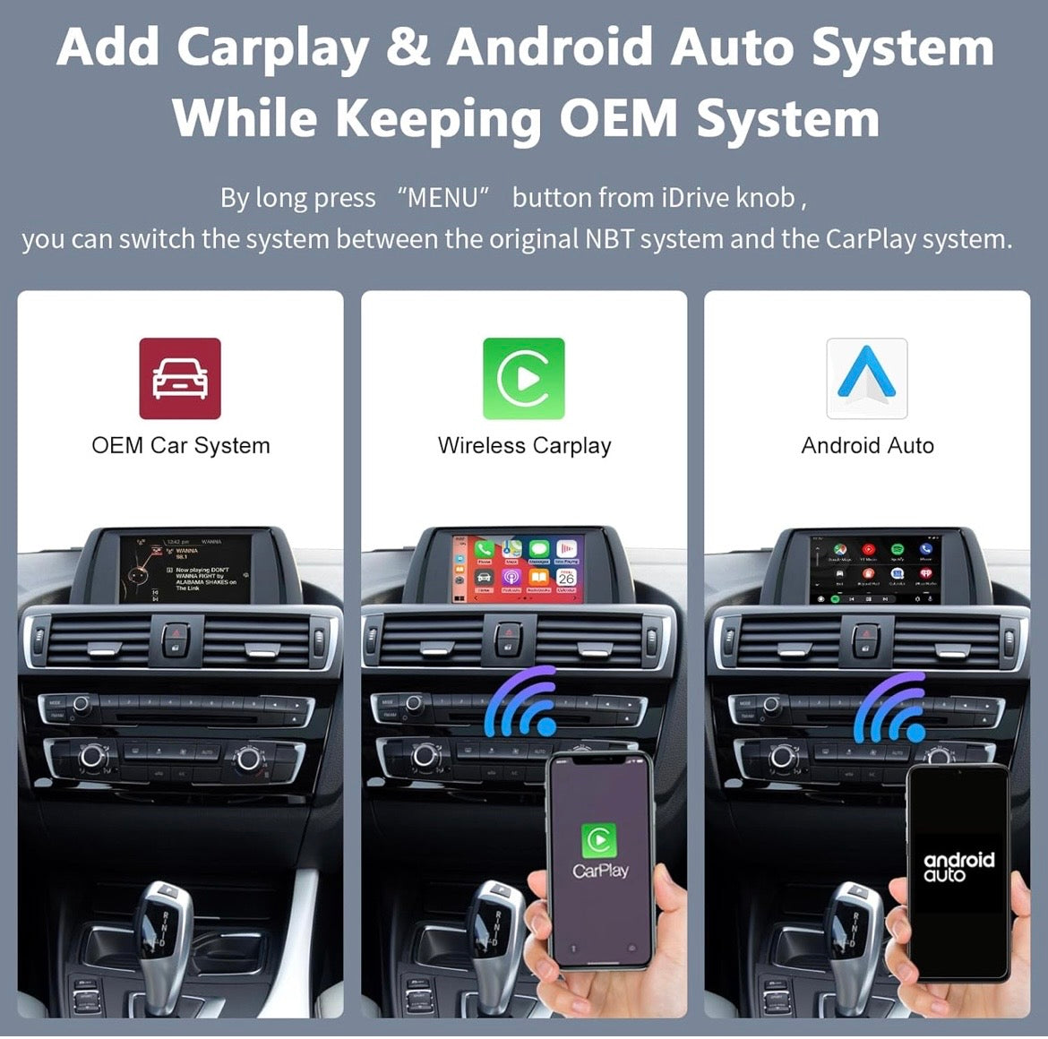 Wireless Apple CarPlay & Android Auto Mirror Link Functions Decoder