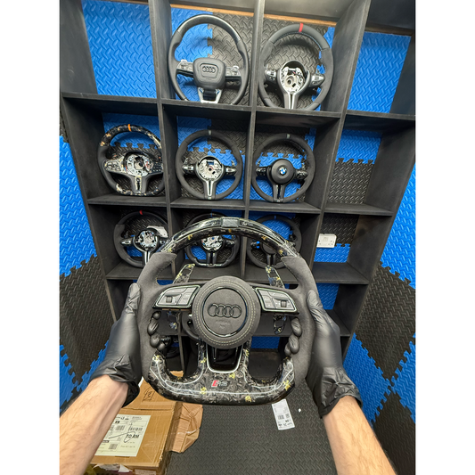 Audi S & RS Steering Wheel forged carbon and leather