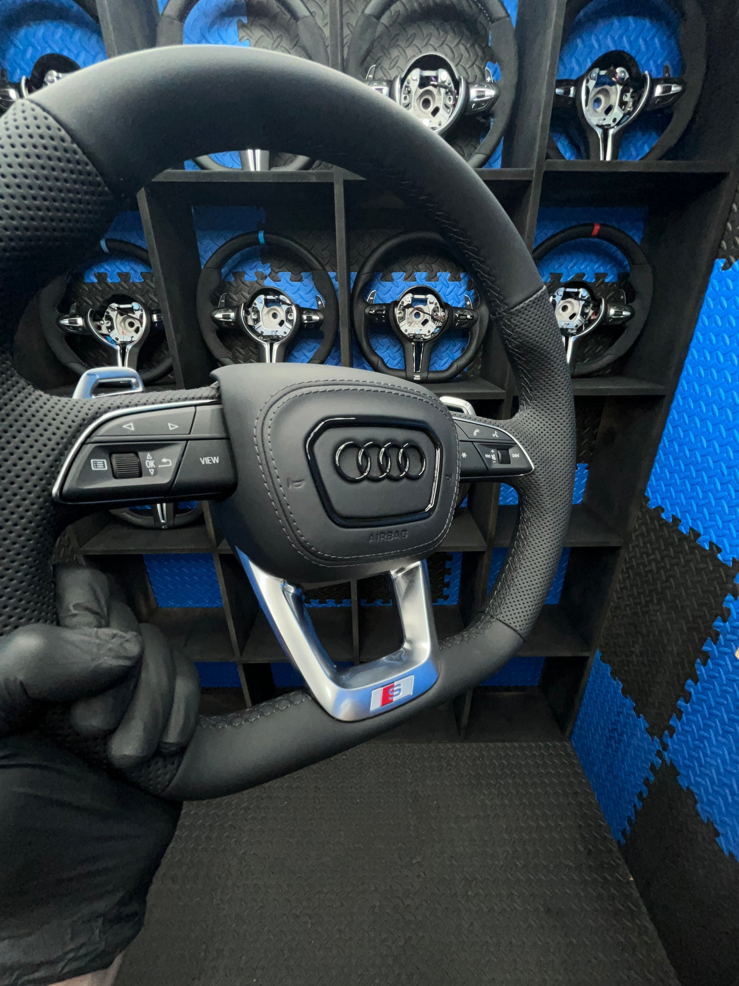 Audi S & RS Steering Wheel full leather