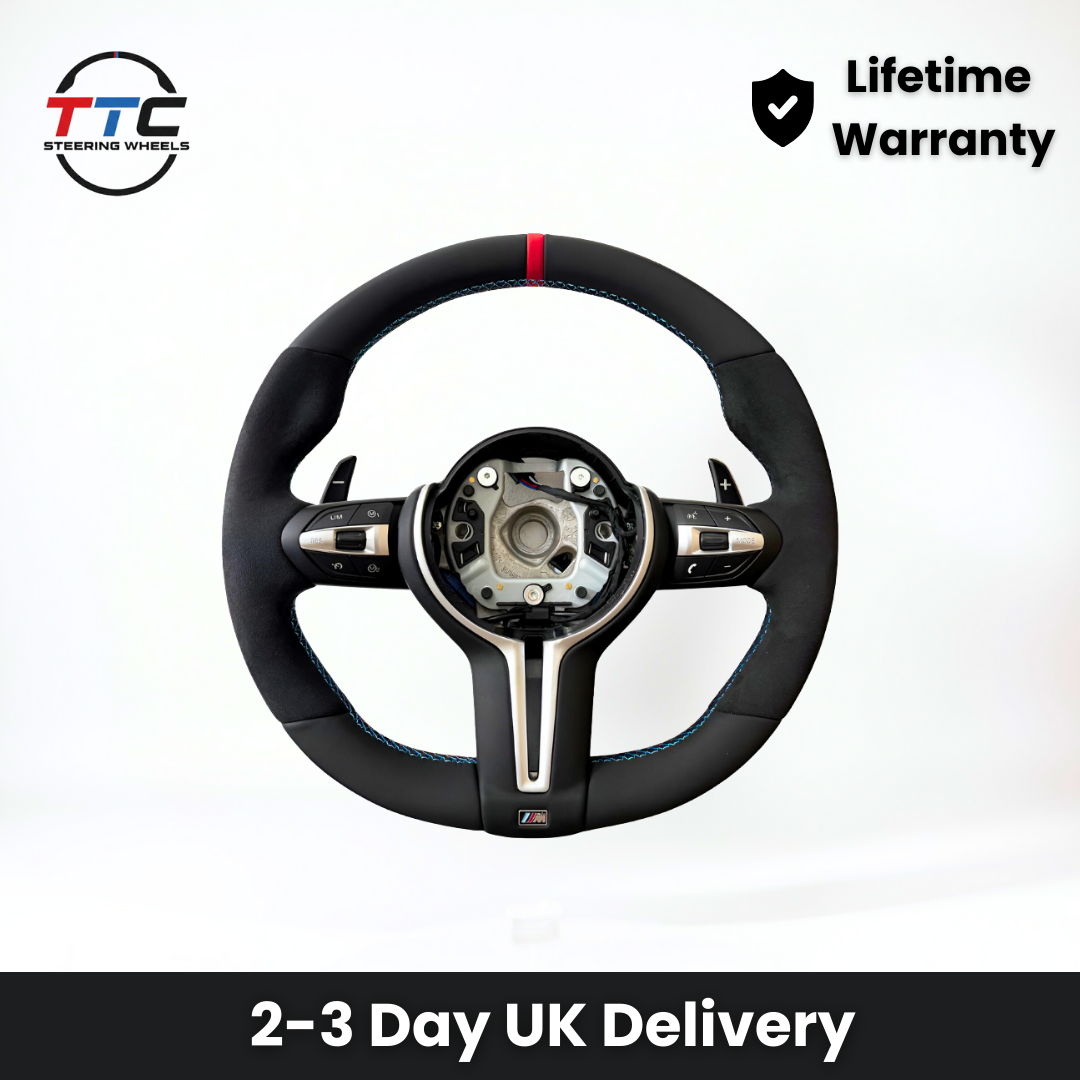 BMW F series Steering Wheel - Alcantara & Leather (No Airbag)