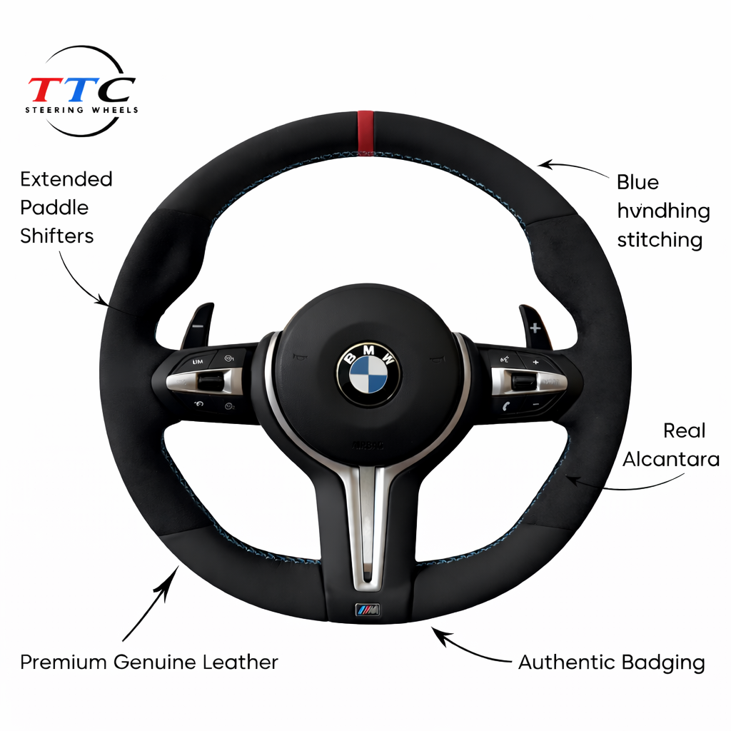 BMW F series Steering Wheel - Alcantara & Leather