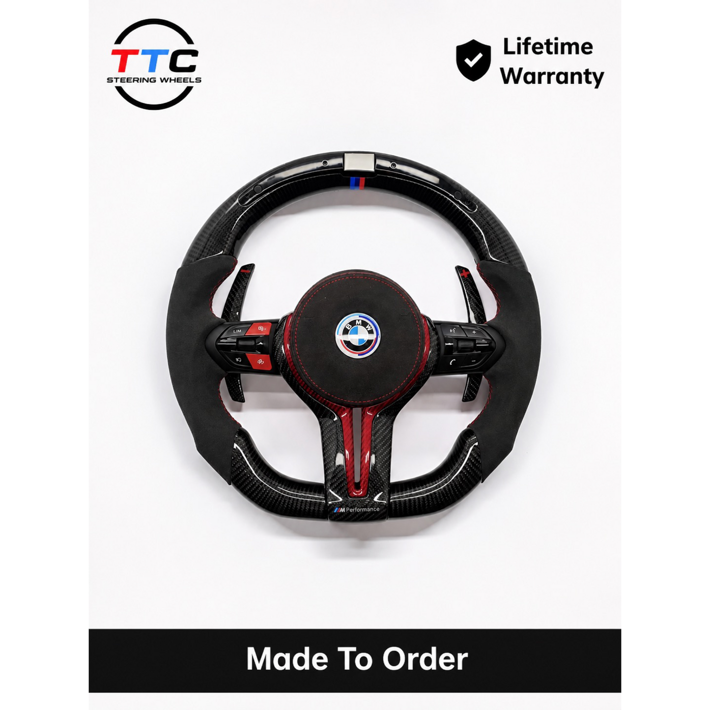 BMW F series LED RPM Steering Wheel Carbon-Read