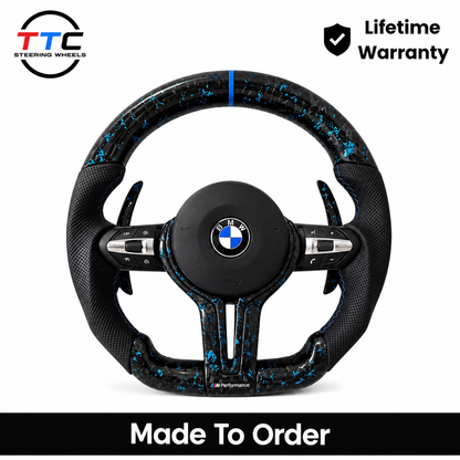 BMW F series Steering Wheel Flat Bottom -forged carbon