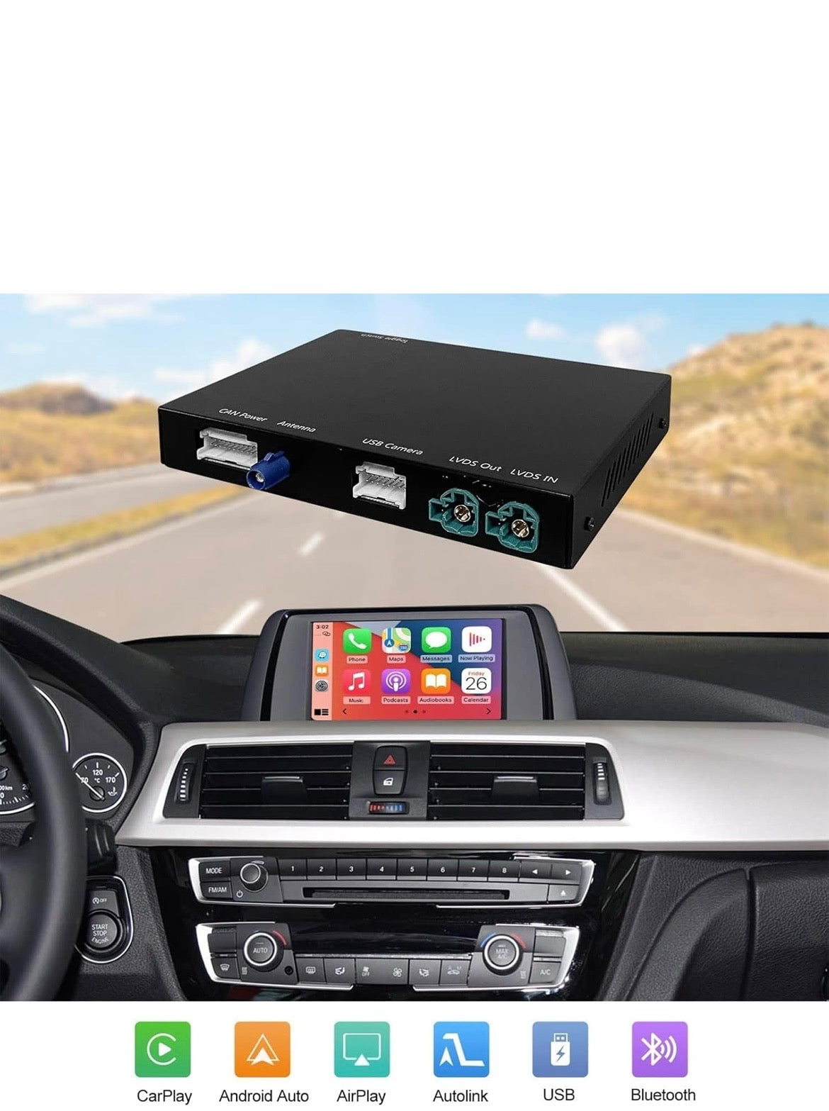 Wireless Apple CarPlay & Android Auto Mirror Link Functions Decoder