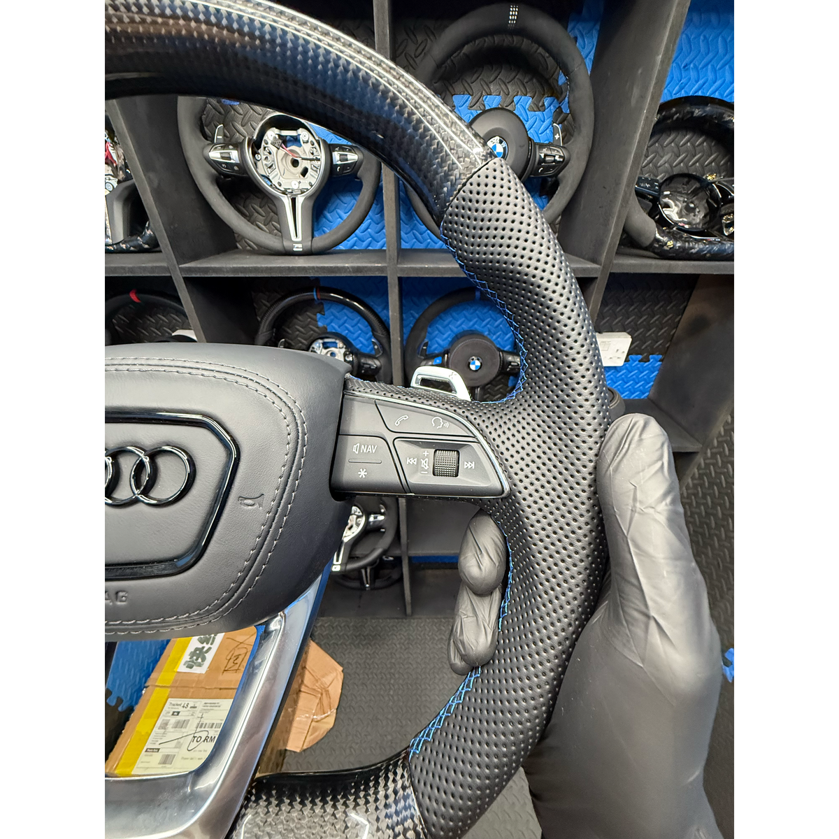 Audi S & RS Steering Wheel carbon fibre and leather