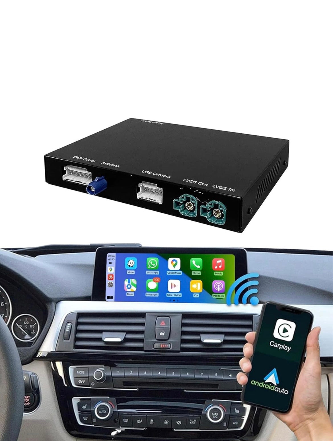 Wireless Apple CarPlay & Android Auto Mirror Link Functions Decoder