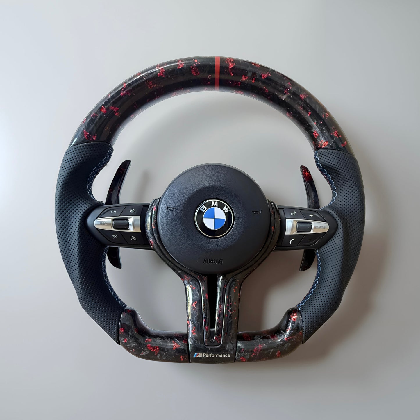 BMW F series Steering Wheel Flat Bottom -forged carbon ￼