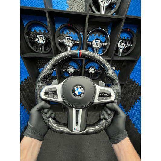 BMW G series  Steering Wheel Carbon Fibre & leather
