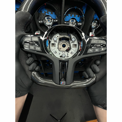 BMW G series  Steering Wheel Carbon Fibre & leather