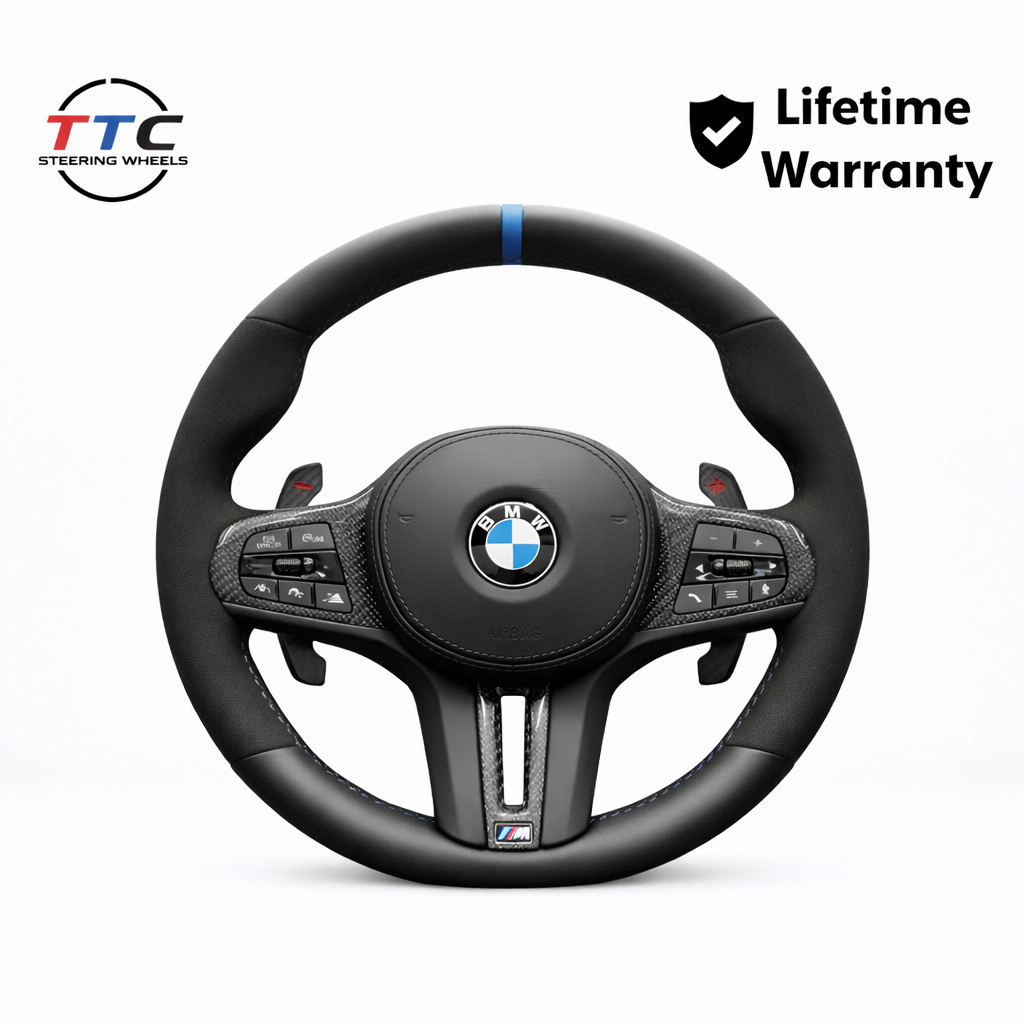 BMW G series Steering Wheel Carbon Fibre & leather & Alcantara ￼