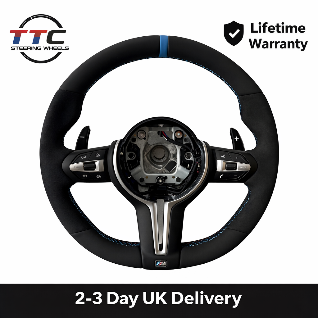 BMW F series Steering Wheel - Alcantara & Leather (No Airbag)