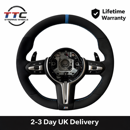 BMW F series Steering Wheel - Alcantara & Leather (No Airbag)