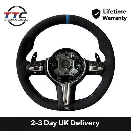 BMW F series Steering Wheel - Alcantara & Leather (No Airbag)