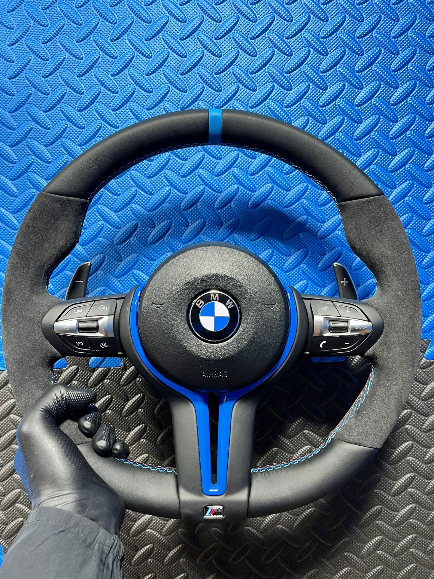 BMW F series Steering Wheel - Alcantara & Leather (No Airbag)