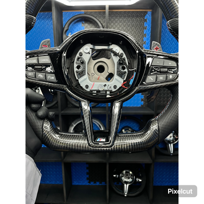 BMW G series Steering Wheel Carbon Fibre & leather